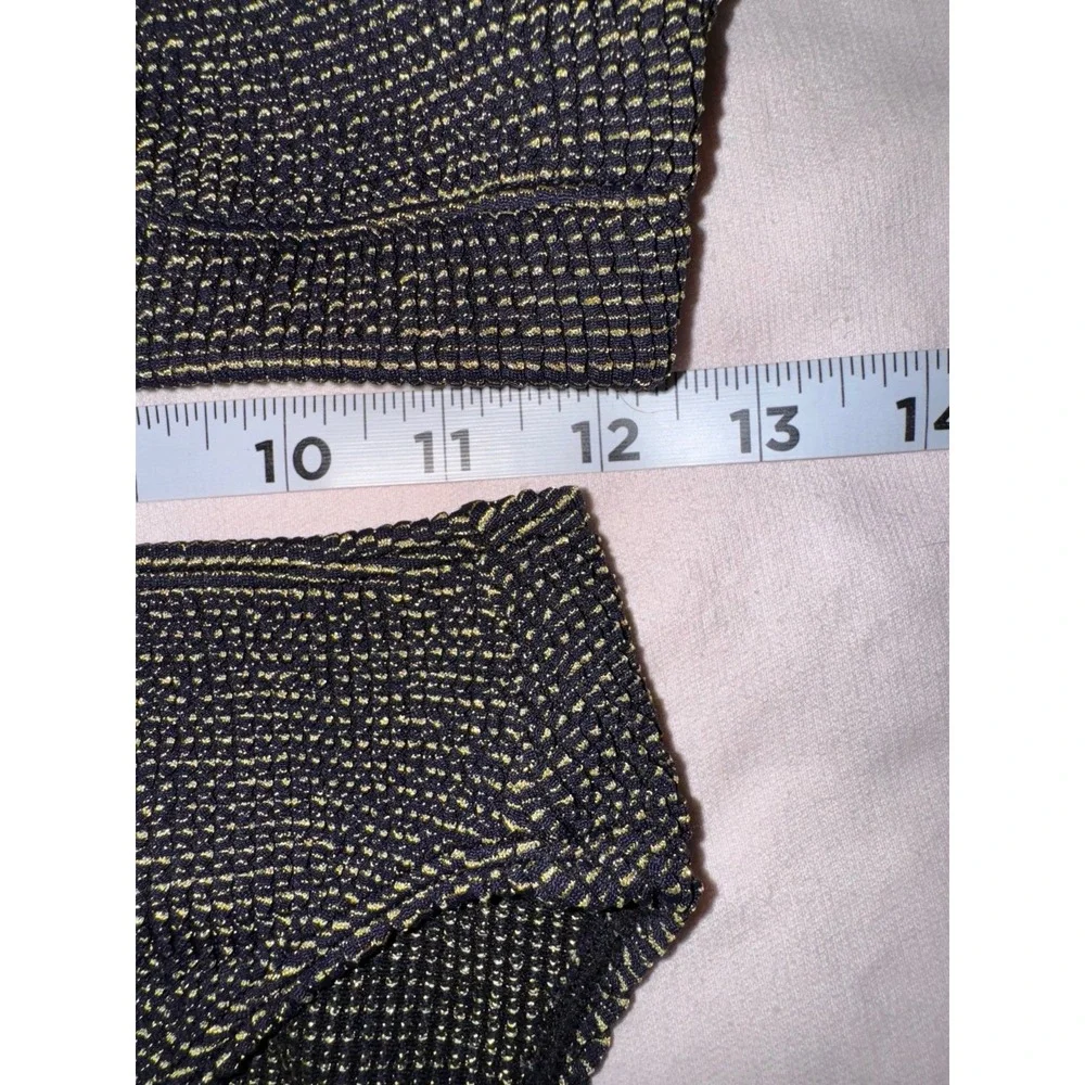 Good American Always fits sculpt better black gold bikini 2 pieces size 1/2 - Picture 9 of 9